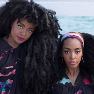 photo portrait of 2 women influencers urban bush babes