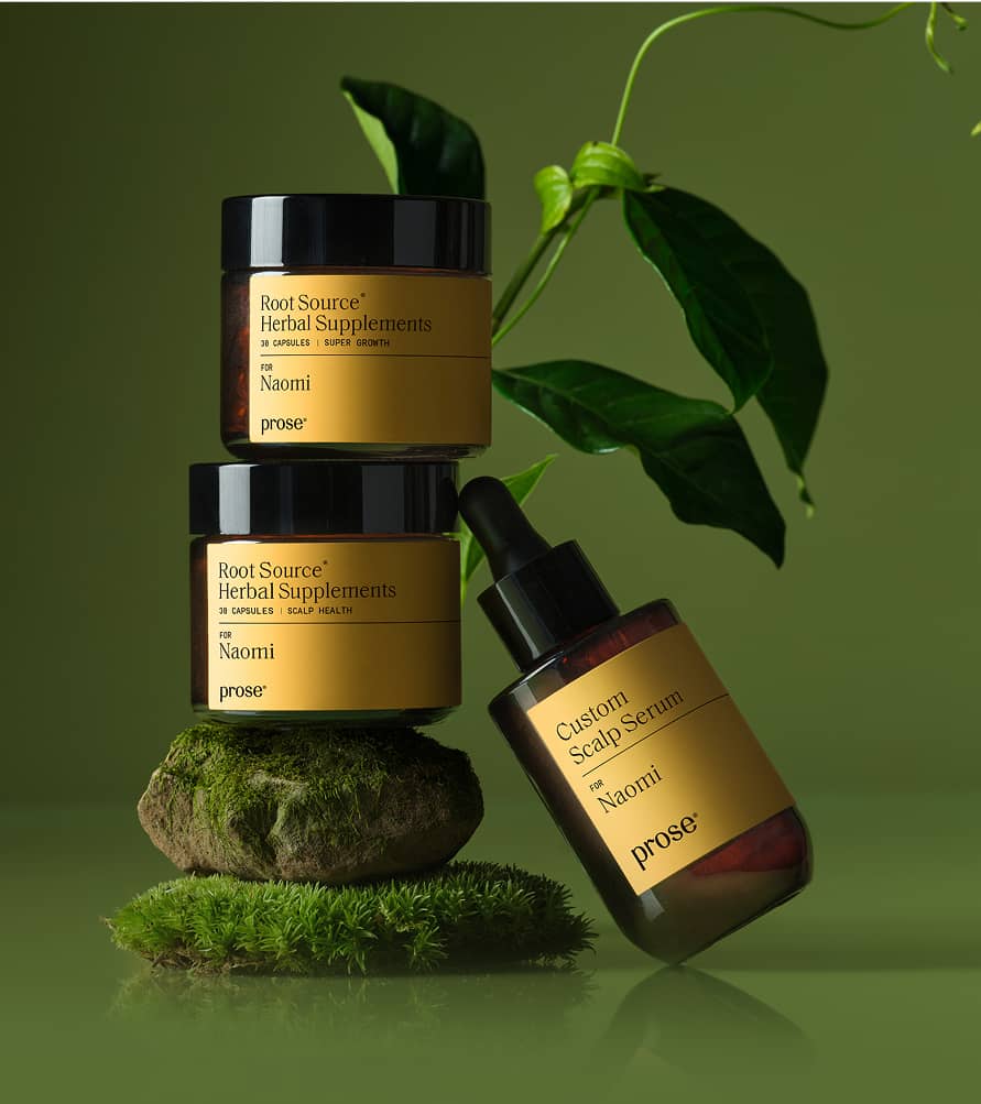 Prose custom hair density set packaging