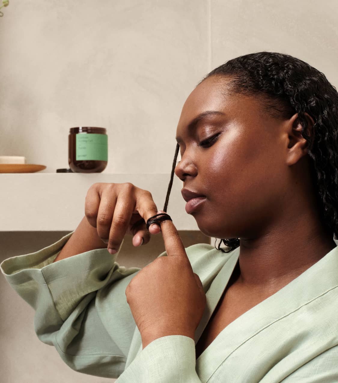 Prose model using custom styling gel